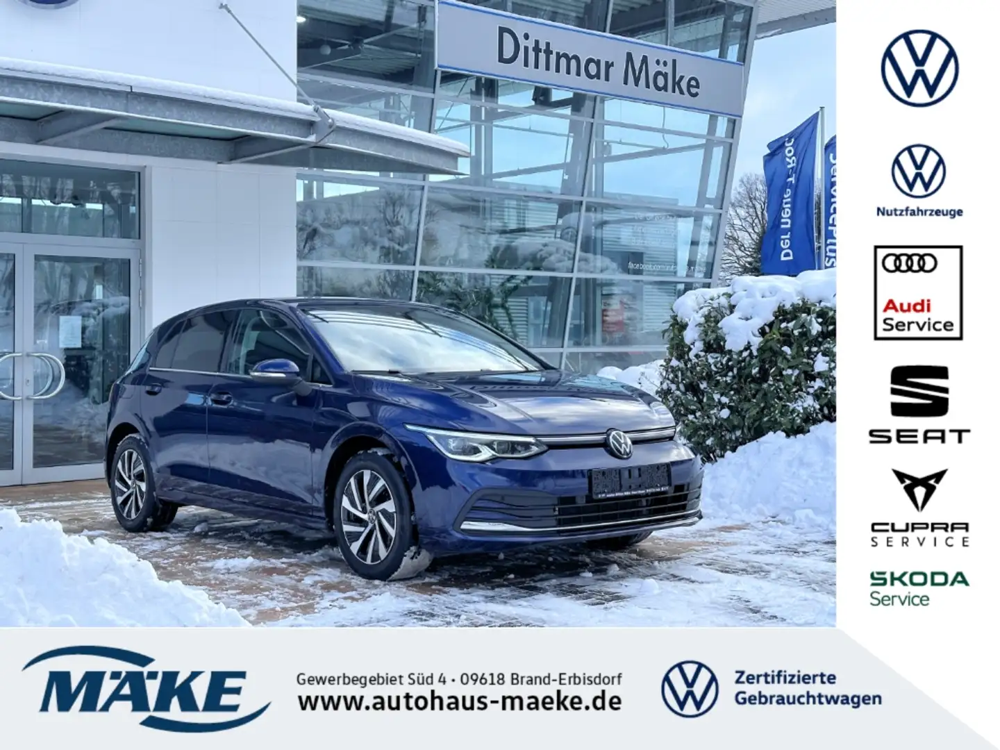 Volkswagen Golf Style 1.4 TSI eHybrid DSG IQ.L RFK NAV ACC Blau - 1