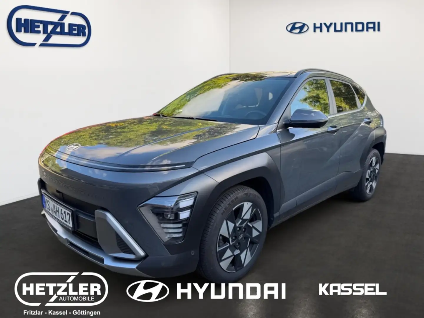 Hyundai KONA Prime 2WD 1.6 T-GDI EU6d Navi Leder Memory Sitze S Gris - 1
