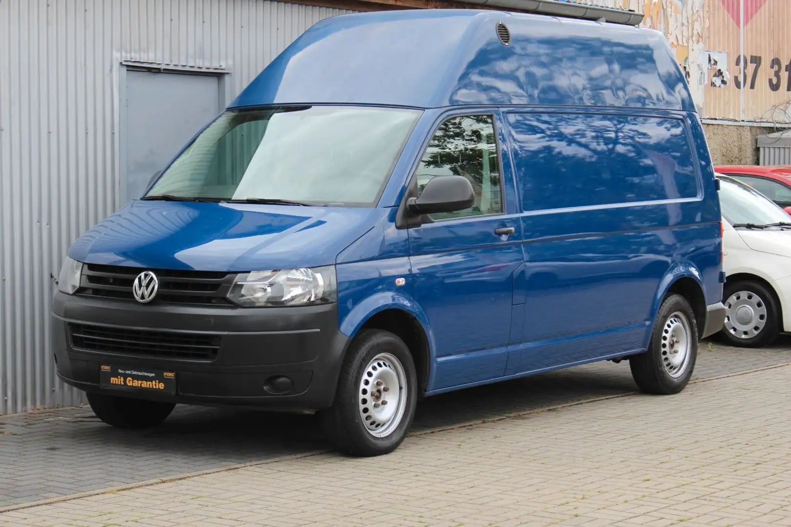Volkswagen T5 Transporter Kasten Hochdach lang+Klima+1.Hand Blau - 1