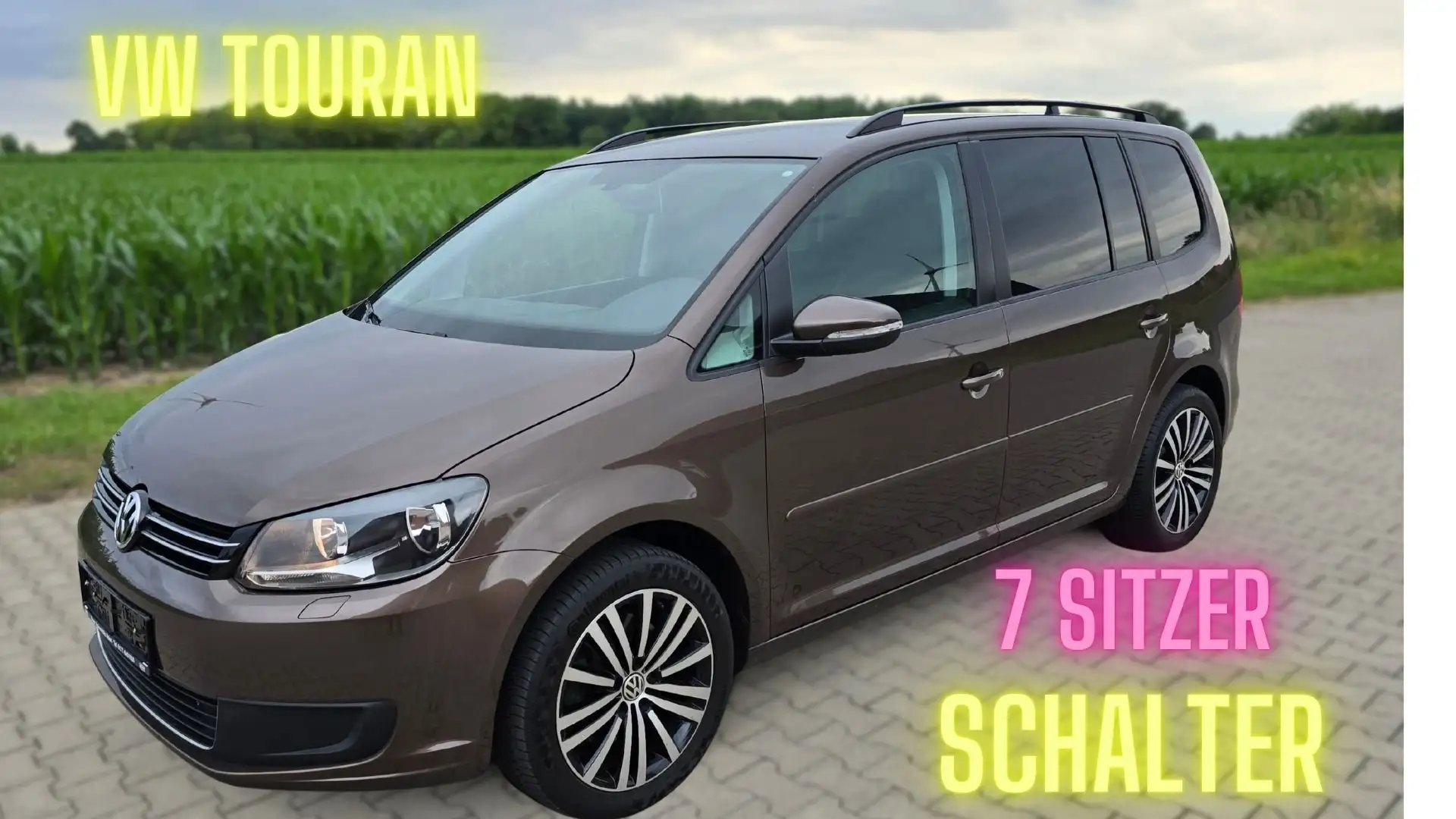 Volkswagen Touran 2,0 TDI Comfortline 7 Sitzer Au BiColor SHZ Braun - 1
