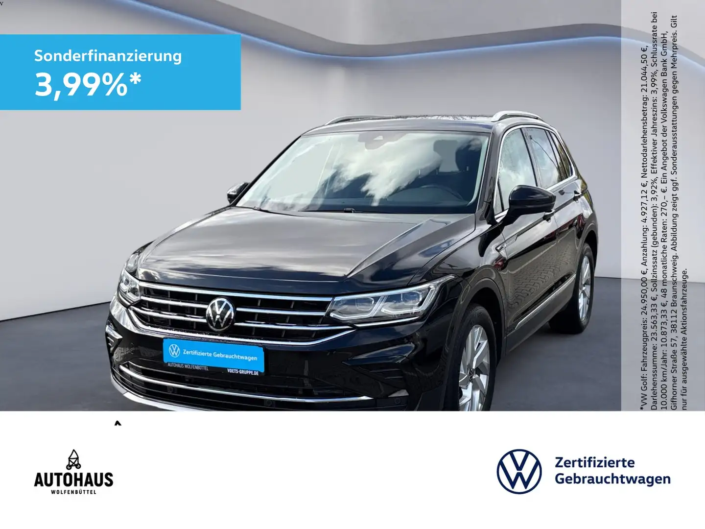Volkswagen Tiguan Elegance 2.0 TDI DSG KAMERA LED NAV PANO Noir - 1