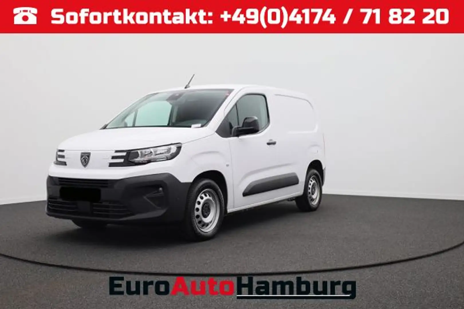 Peugeot Partner 1.5 BlueHDI 102PS NEUES MODELL 2-Sitzer AHK Klima Weiß - 1