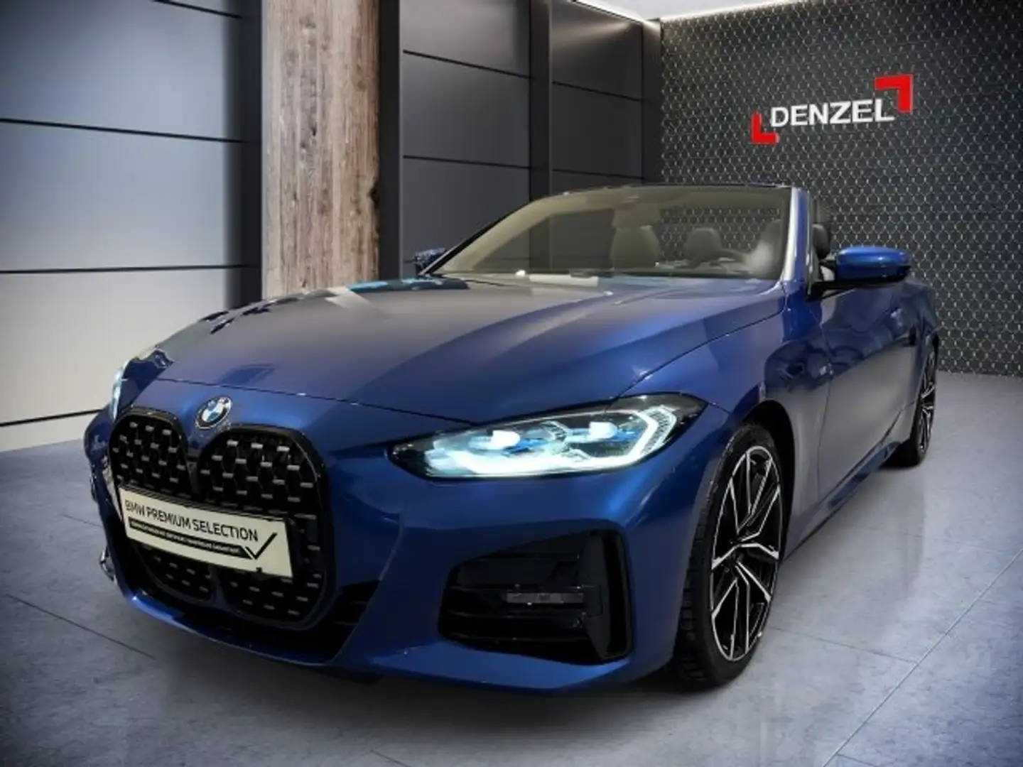 BMW 420 i Cabrio G23 B48 Bleu - 2