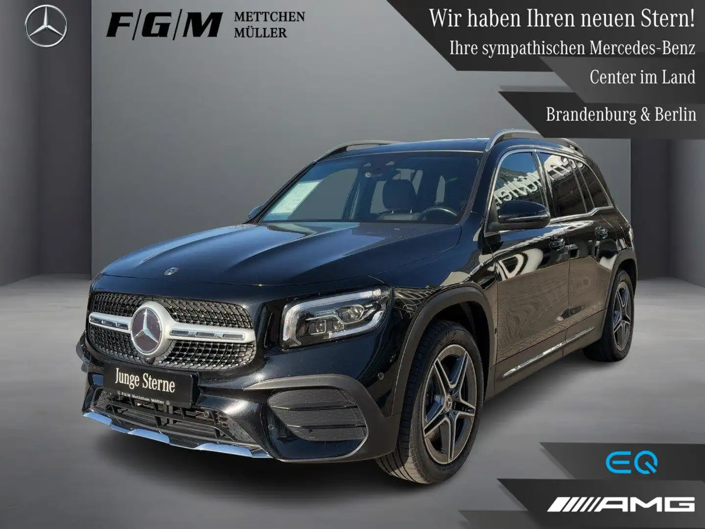 Mercedes-Benz GLB 250 4M AMG Line Burm|MBeam|S-Dach|TWA|AHK Negro - 1