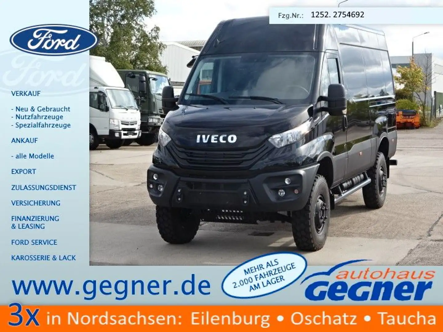 Iveco Daily Kasten 55S 18HA8 V WX 4x4 Schwarz - 1