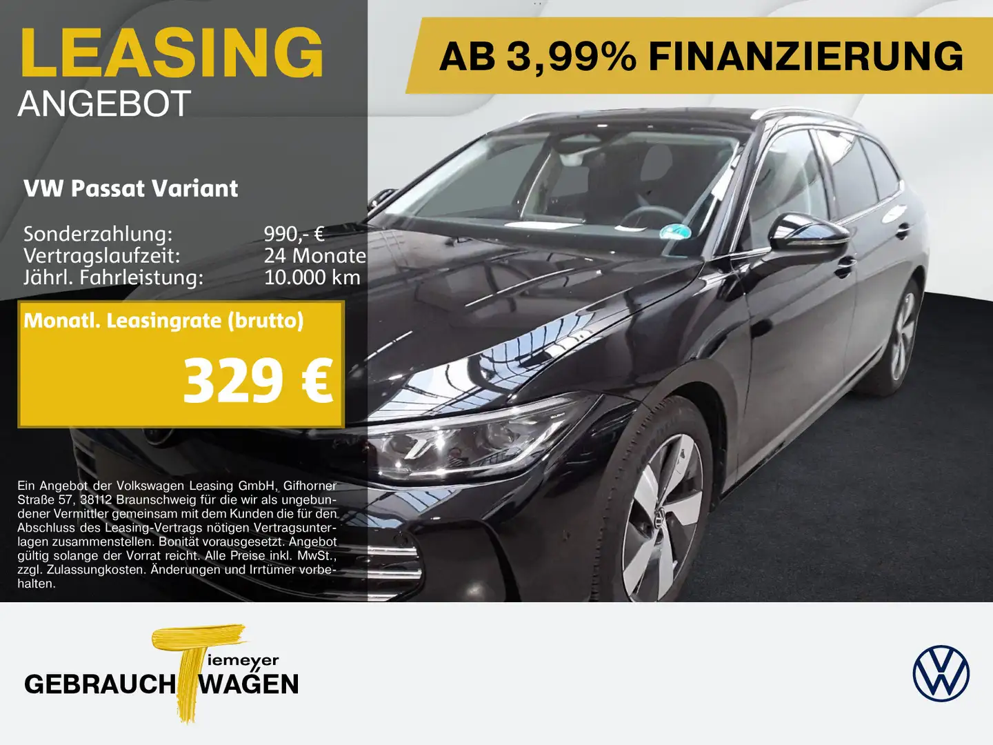 Volkswagen Passat Variant 2.0 TDI DSG ELEGANCE IQ.LIGHT AHK Schwarz - 1