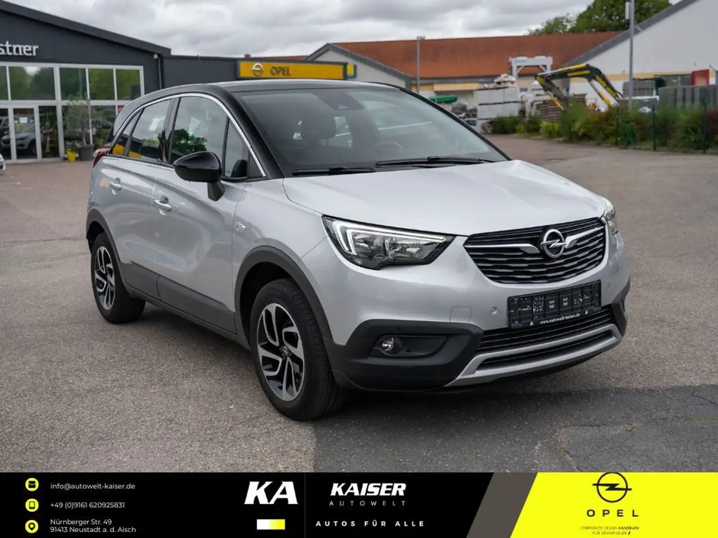 Opel Crossland X Crossland*Sitzhzg*Lenkradhzg*Apple und Android* Zilver - 1