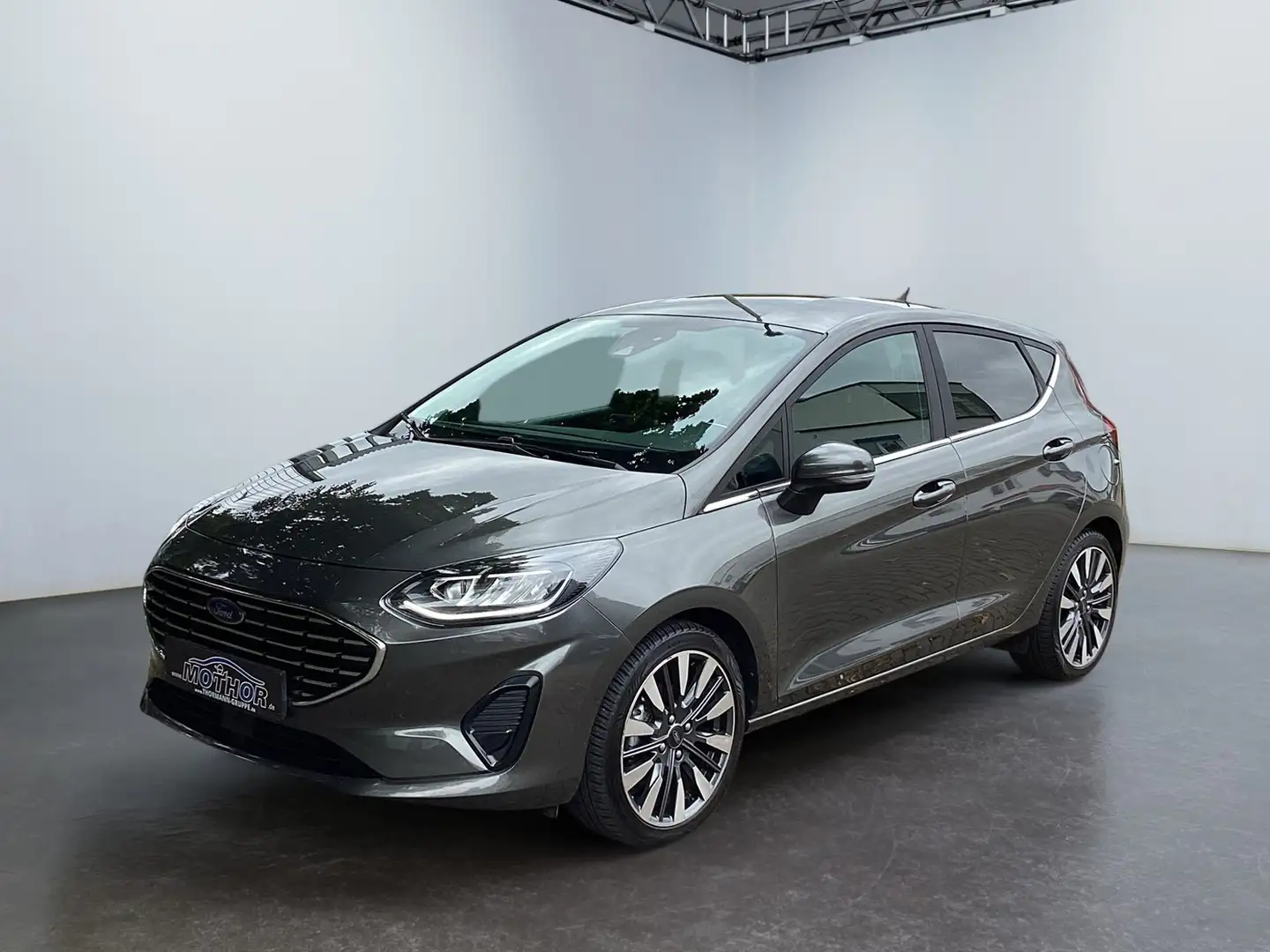 Ford Fiesta 1.0EcoBoost Automatik ACC NAVI SHZ KAM Grijs - 2