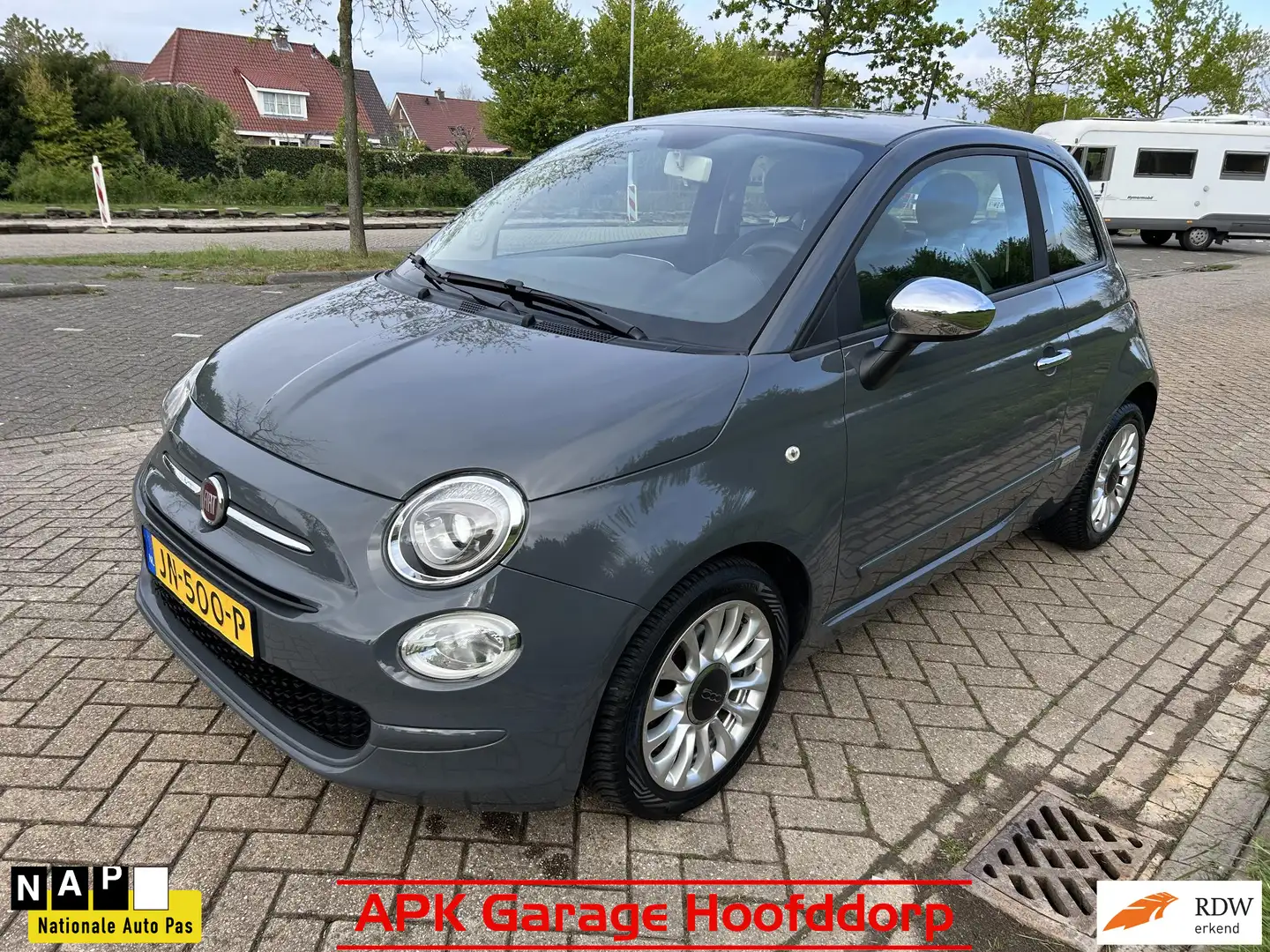 Fiat 500 0.9 TwinAir Turbo Popstar AIRCO Boekjes Grijs - 1