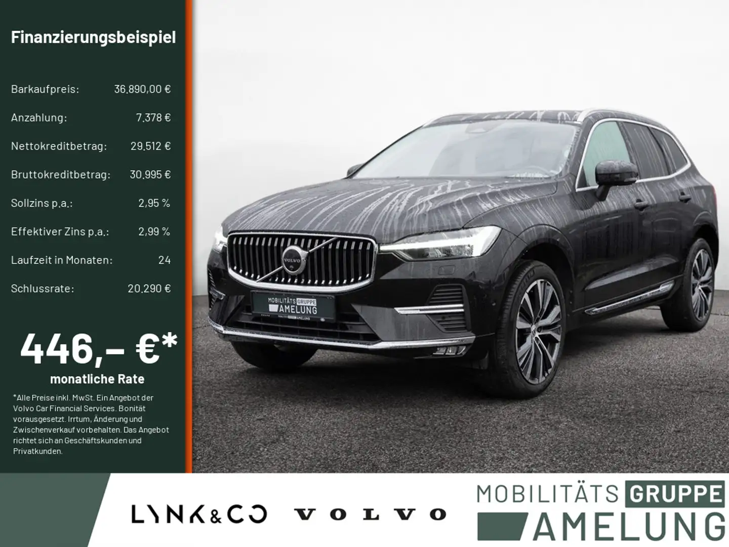 Volvo XC60 B4 Plus Bright AWD NAVI LED PANO 360° Schwarz - 1