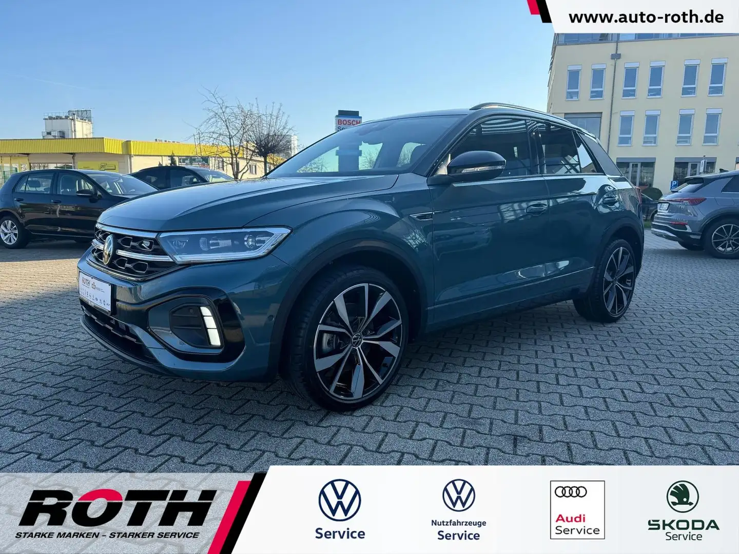 Volkswagen T-Roc 1.5 TSI DSG Black Line R-Line Pano*AHK*ACC Blau - 1