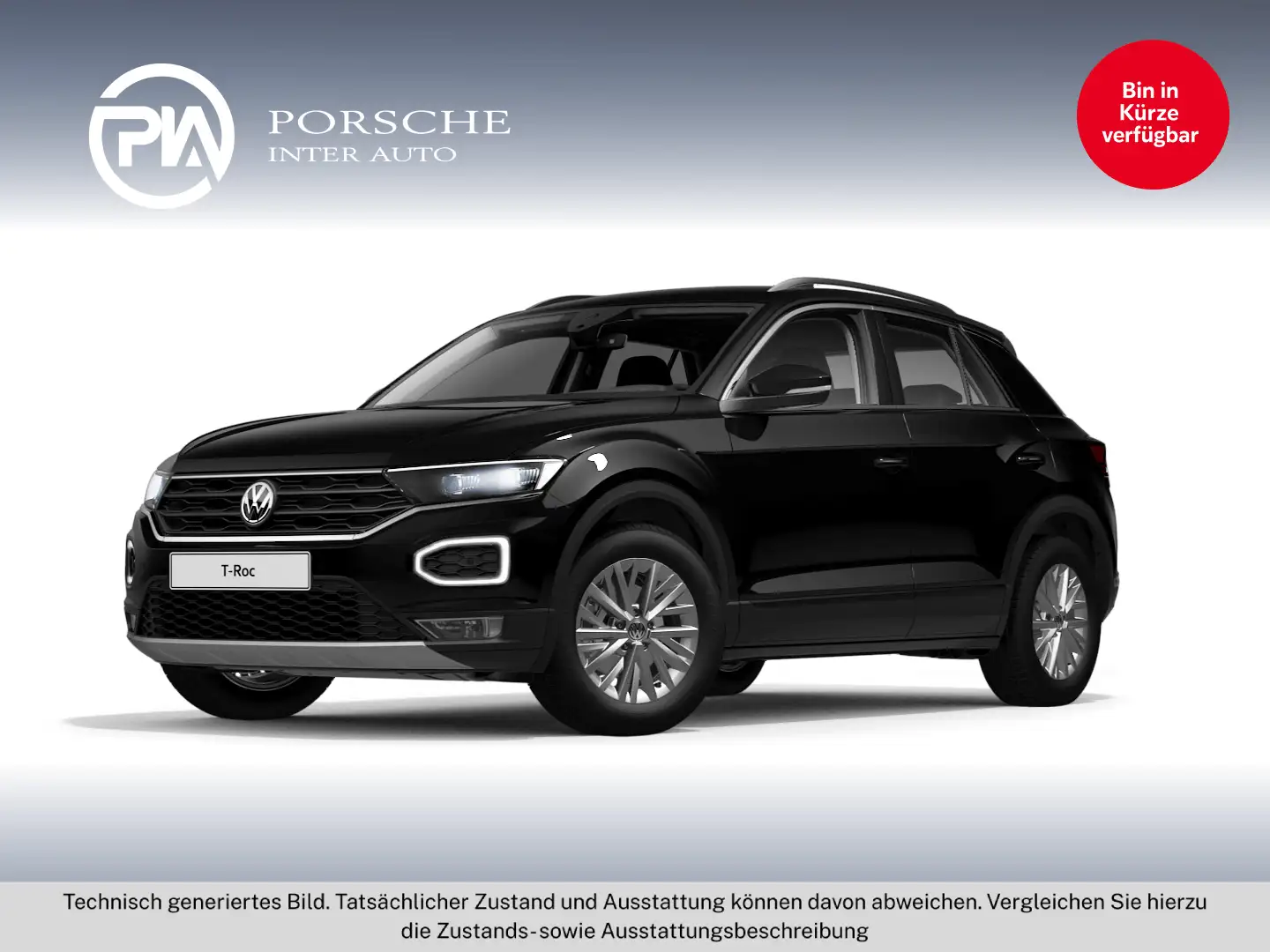 Volkswagen T-Roc Design TSI ACT DSG Schwarz - 1