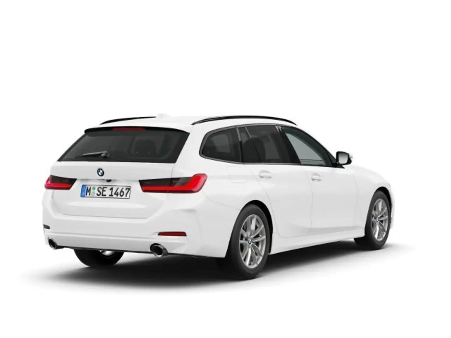 BMW 320 d Touring Automatik Innovationsp. Klimaaut. Blanco - 2