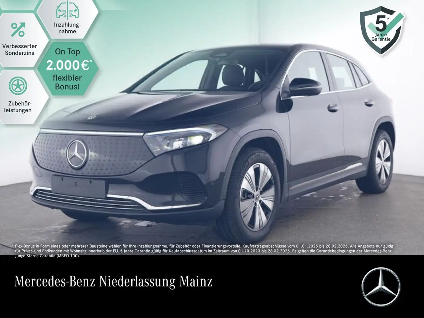 Mercedes-Benz EQA 350 4M PROG+ADVANCED+KAMERA+SPUR Schwarz - 1