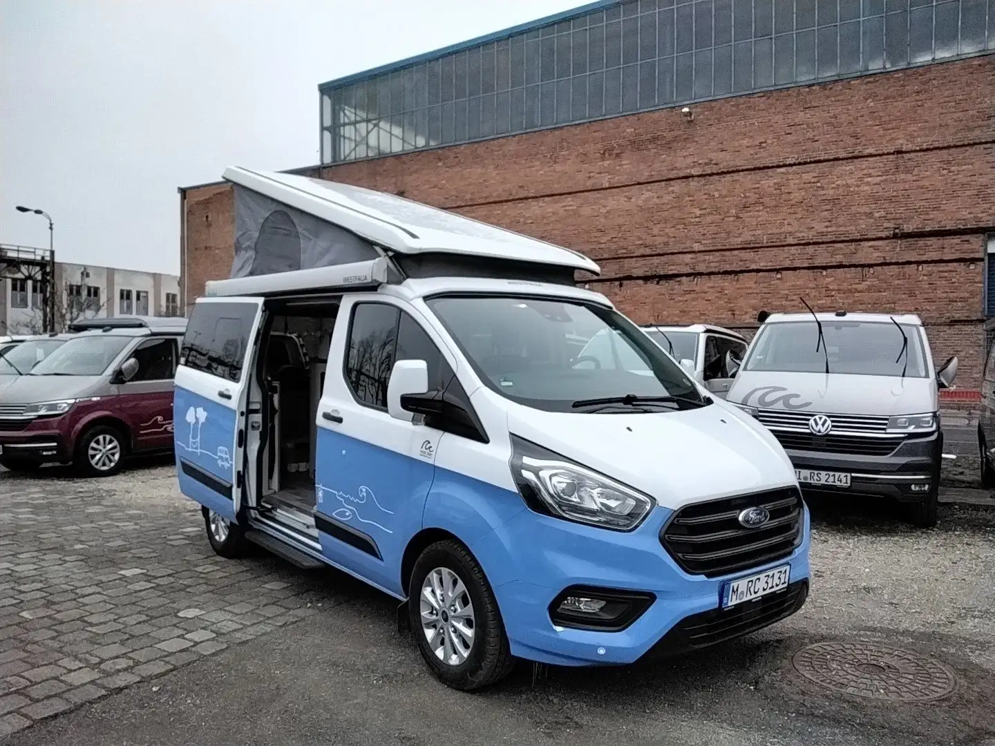 Ford Transit Custom Nugget *Aufst.D *AHK *AUT *Heckküch Wit - 1