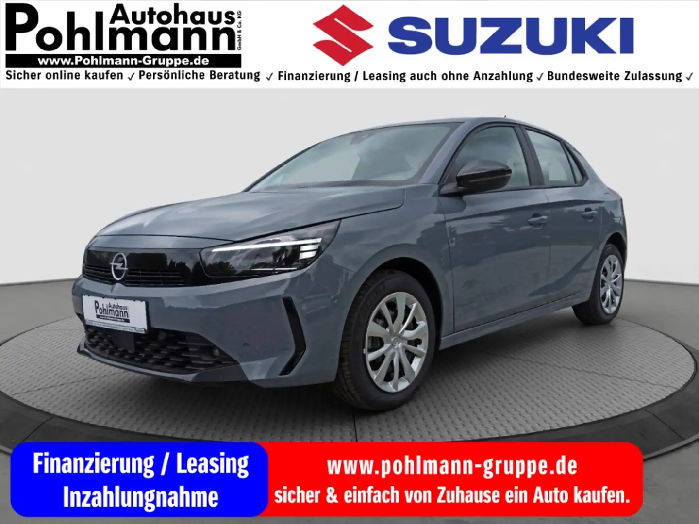 Opel Corsa 1.2 Edition LED Apple CarPlay Android Auto Musikst Grijs - 1