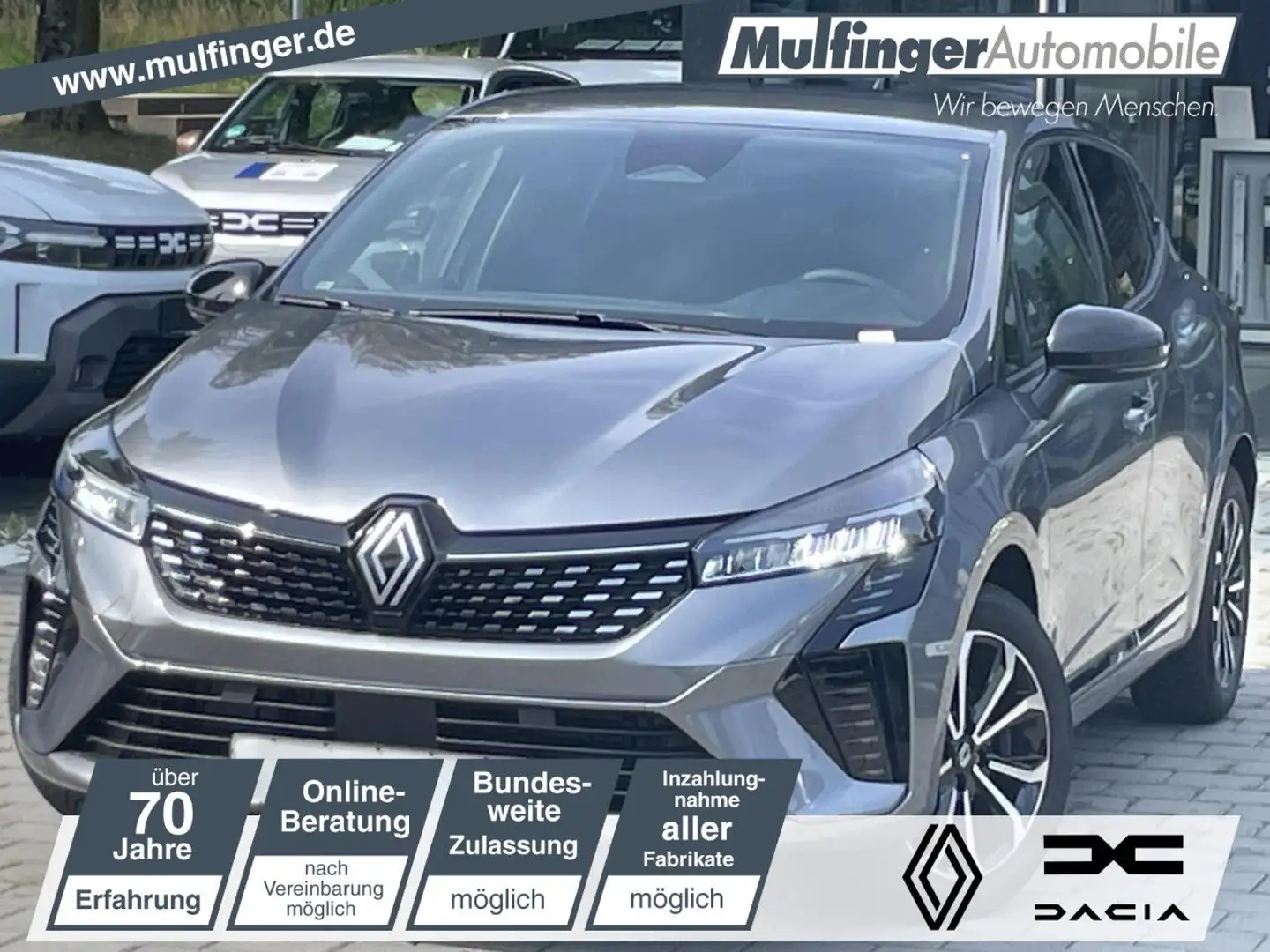 Renault Clio Techno Full Hybrid E-Tech 145 Bluetooth Navi Grigio - 1