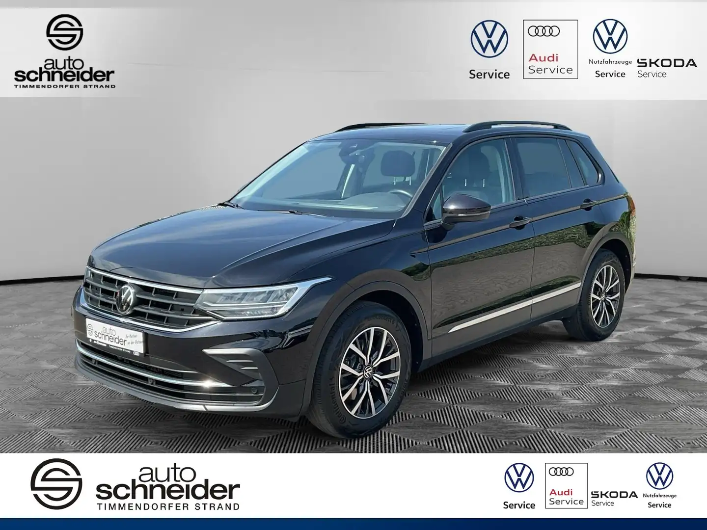Volkswagen Tiguan Tiguan 2.0 TDI DSG Life Pano Navi LED App Sitzh Schwarz - 1