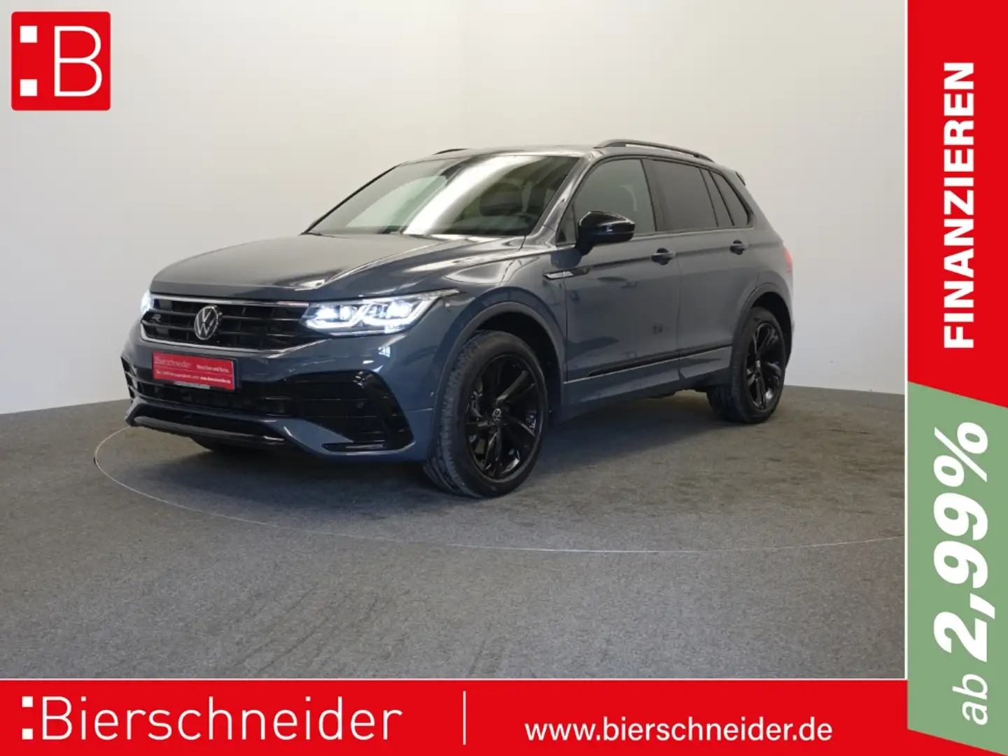 Volkswagen Tiguan 2.0 TDI DSG 4Mo. R-Line BLACK STYLE PANO KAMERA AH Grau - 1