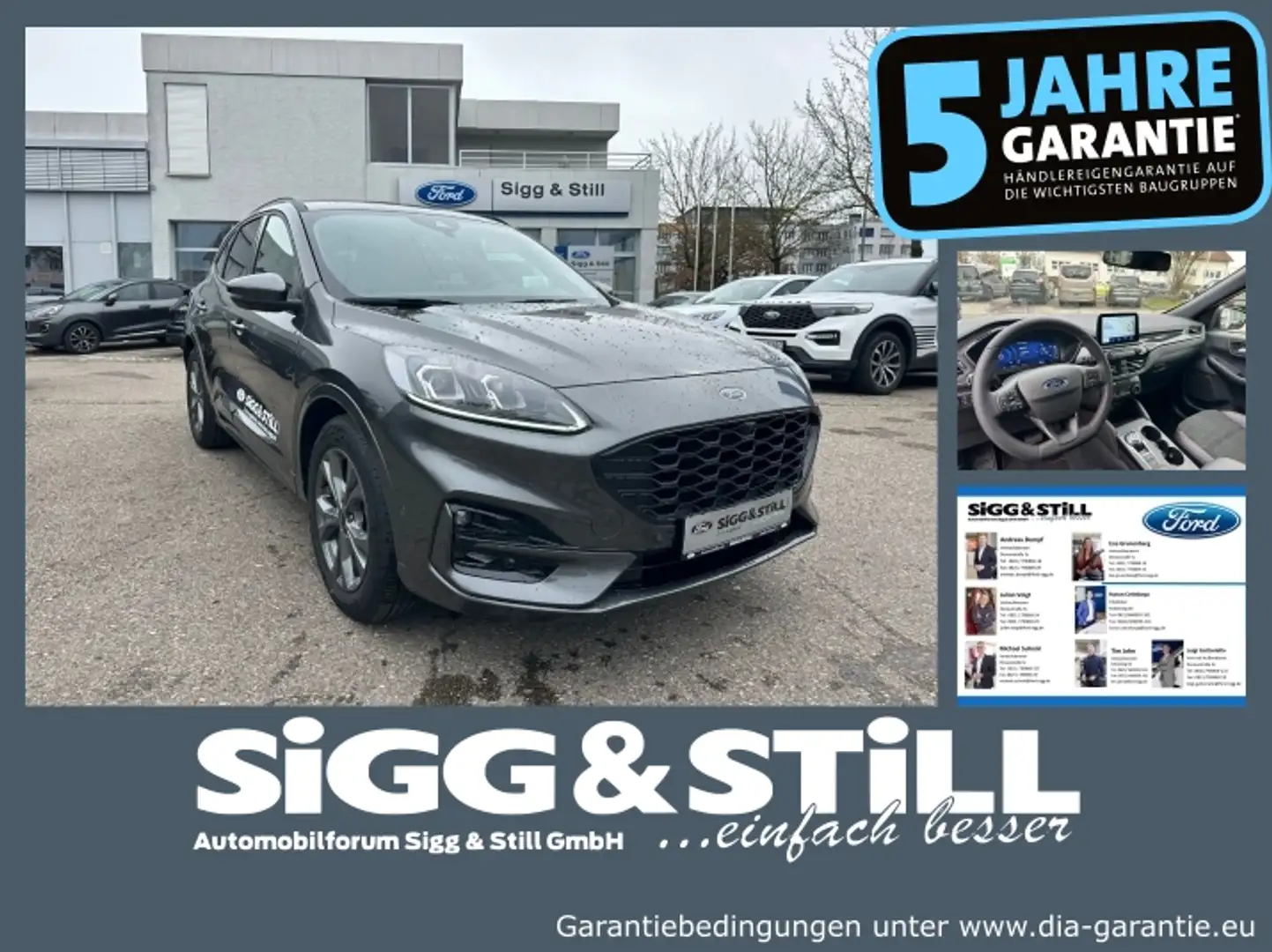 Ford Kuga ST-Line X 2.5 FHEV NAVI*iACC*PDC*B&O*CAM* Gris - 1