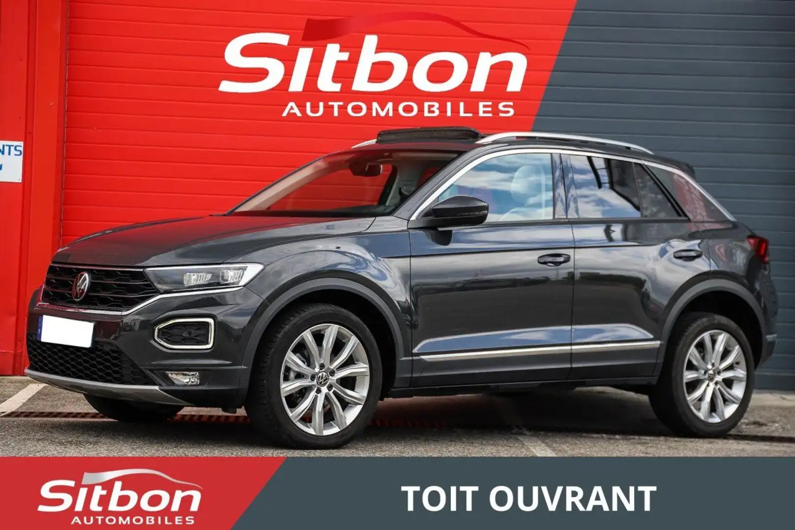 Volkswagen T-Roc 1.5 TSI Evo 150 DSG 7 Carat Exclusive TOIT OUVRANT Gris - 1