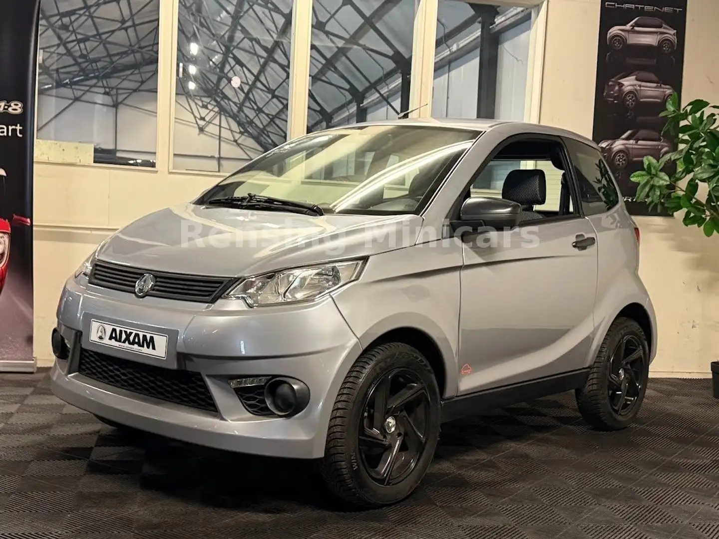 Aixam City E-City ELKTRO Mopedauto Microcar 45 KM MINI Silber - 2
