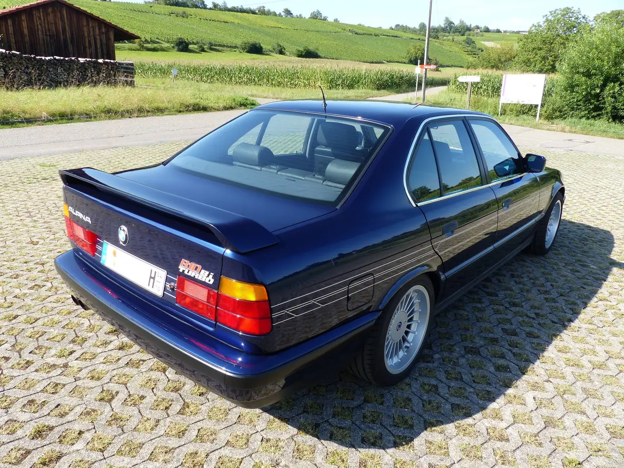 ALPINA B10 BiTurbo (E34) – 1 von nur 507 weltweit – Mauritiusblau Metallic – ALPINA/RECARO Wasserbüffelleder, foto 7