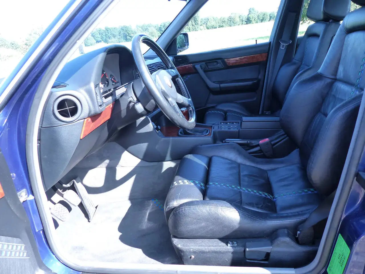 ALPINA B10 BiTurbo (E34) – 1 von nur 507 weltweit – Mauritiusblau Metallic – ALPINA/RECARO Wasserbüffelleder, foto 11