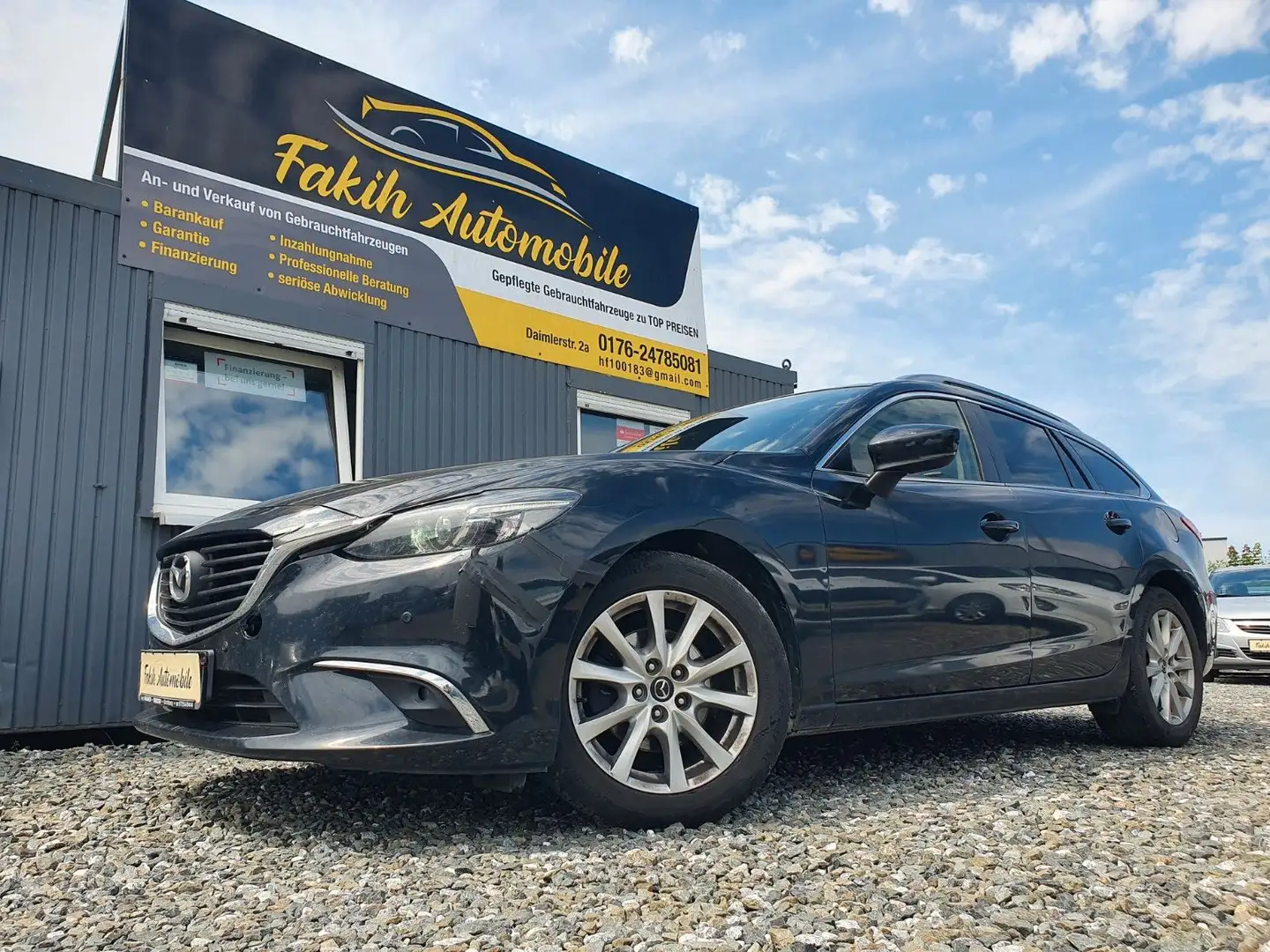 Mazda 6 Kombi Exclusive-Line.NAVI.TEMPOMAT.LED-Packet Schwarz - 1