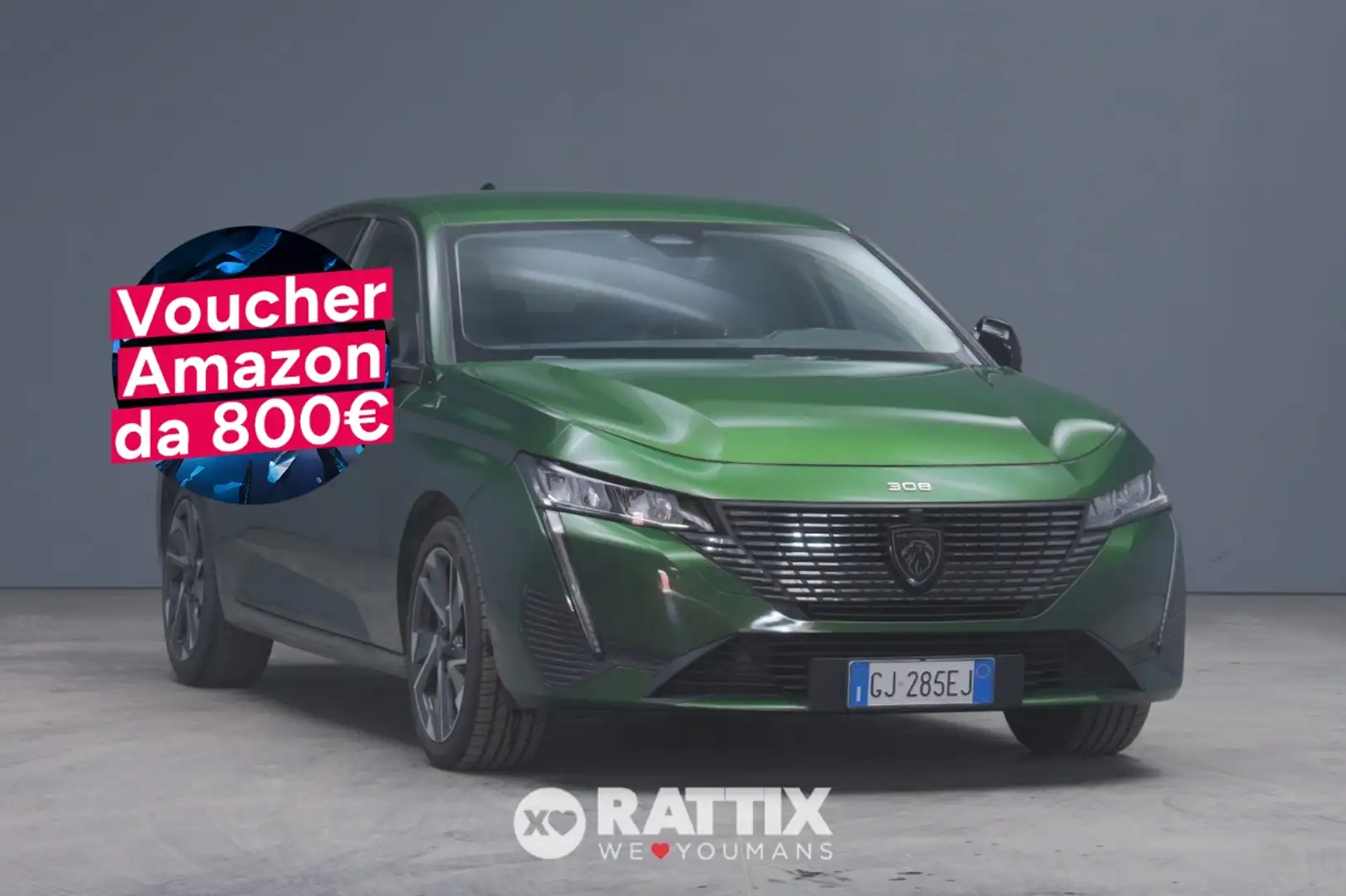 Peugeot 308 1.5 BlueHDI 130CV Allure Pack EAT8 Grün - 1