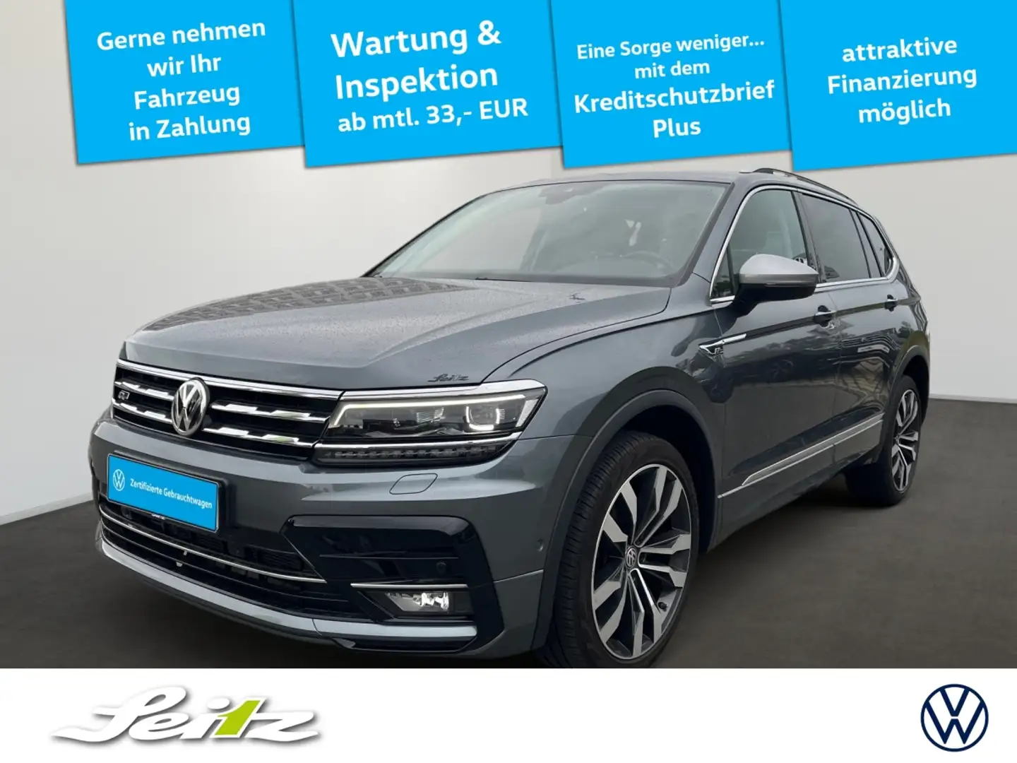 Volkswagen Tiguan Allspace 2.0 TDI Highline 4Motion Navi*DAB*Kamera*SHZ*Einpa Grau - 1