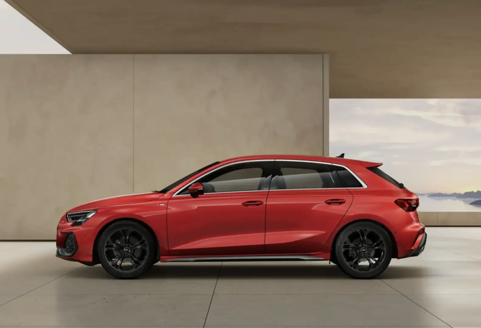 Audi A3 Sportback TFSI Genuine S tronic 110kW Rojo - 2