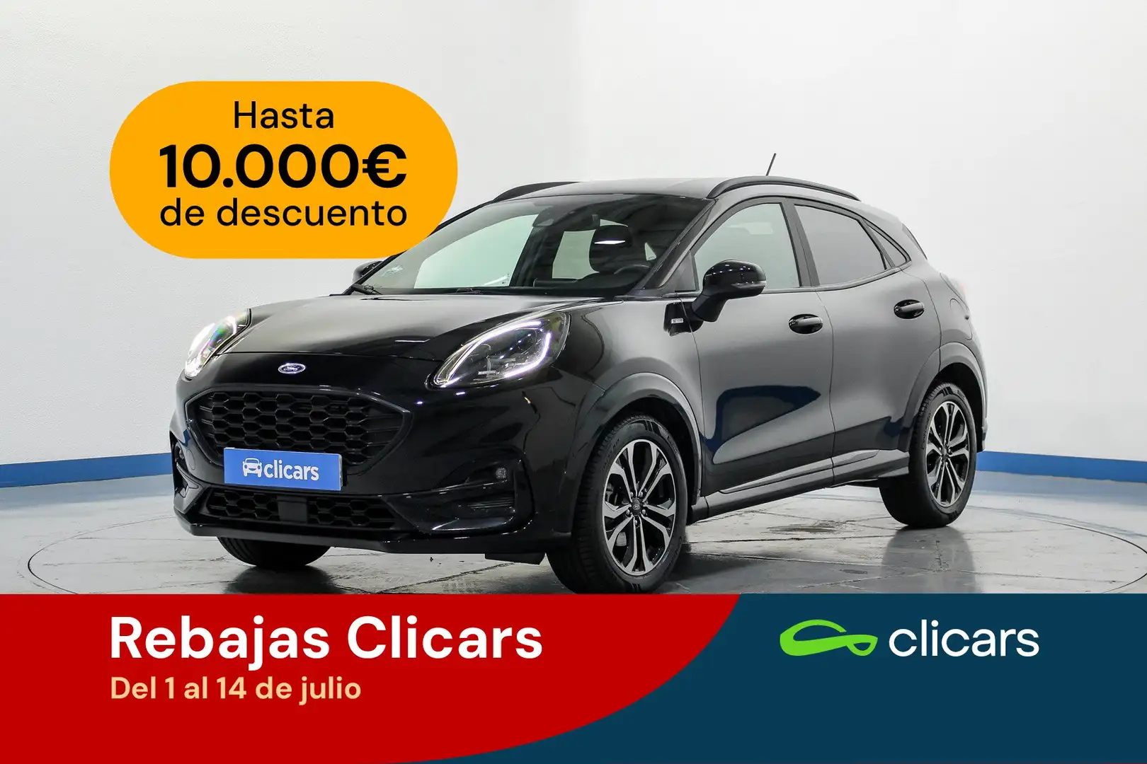 Ford Puma 1.0 EcoBoost MHEV ST-Line 125 Noir - 1