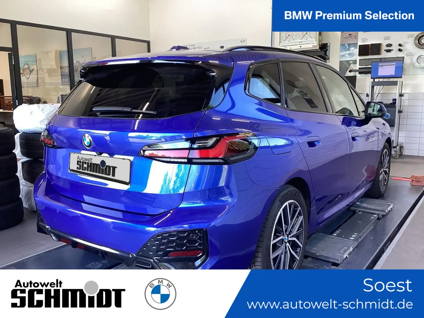 BMW 218 i Active Tourer M Sportpaket+2J-BPS-GARANTIE Blau - 1