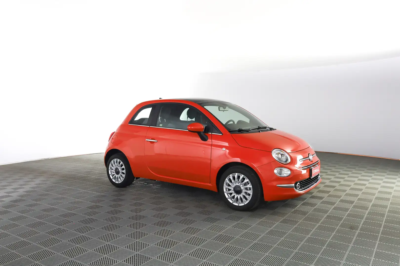Fiat 500 1.0 Hybrid Dolcevita TETTO PANORAMICO VETRO Arancione - 2