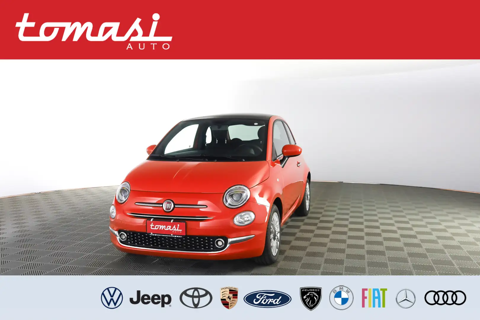 Fiat 500 1.0 Hybrid Dolcevita TETTO PANORAMICO VETRO Arancione - 1