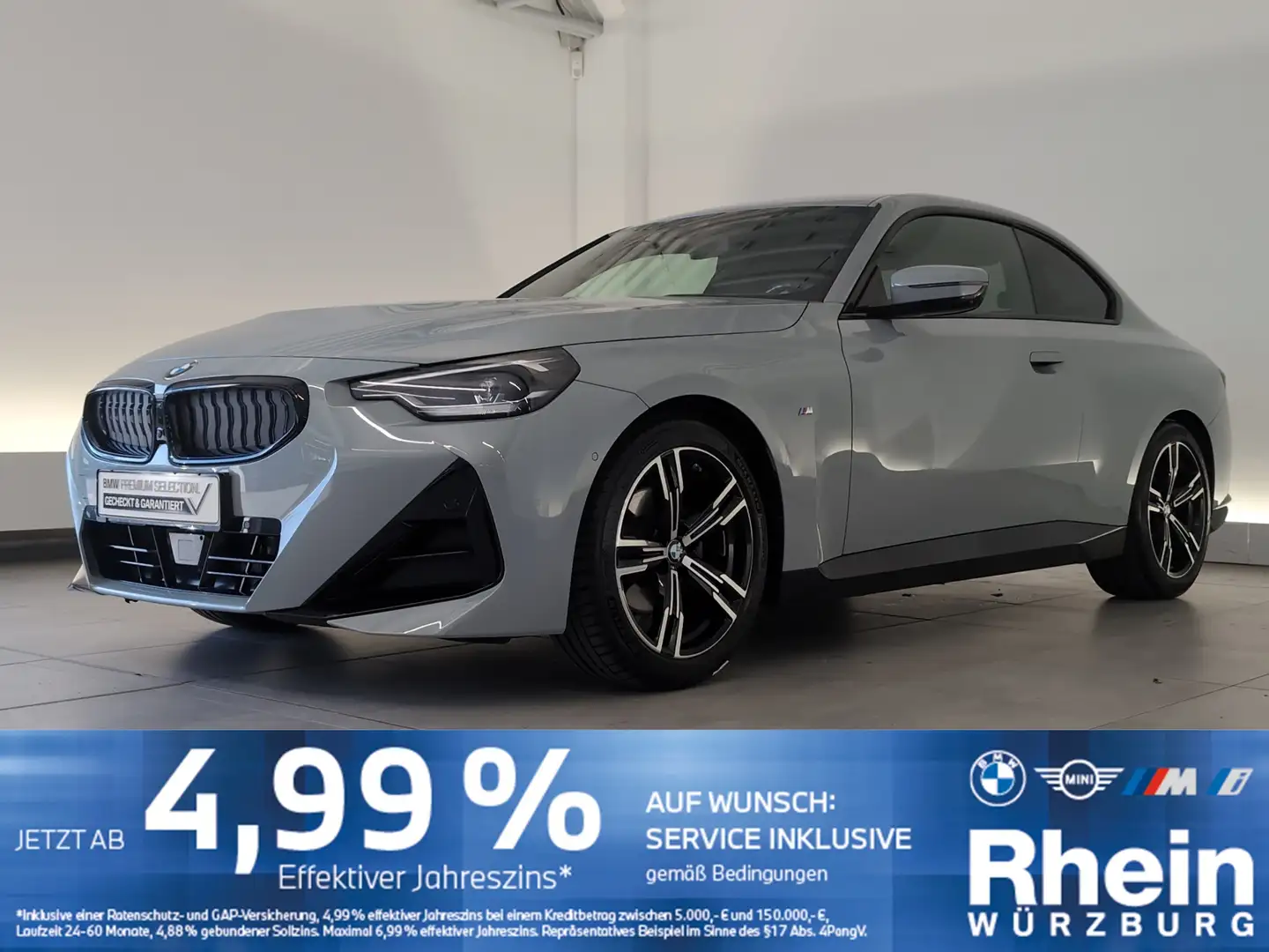 BMW 220 i Coupé M Sportpaket Harman&Kardon/DAB/SHZ H&K/DAB Grau - 1