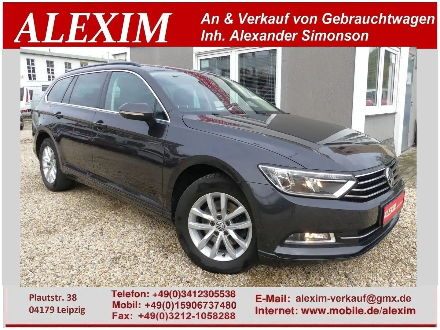 Volkswagen Passat Variant /AHK/ACC/Temp/3ZonenClima/Navi Grau - 1