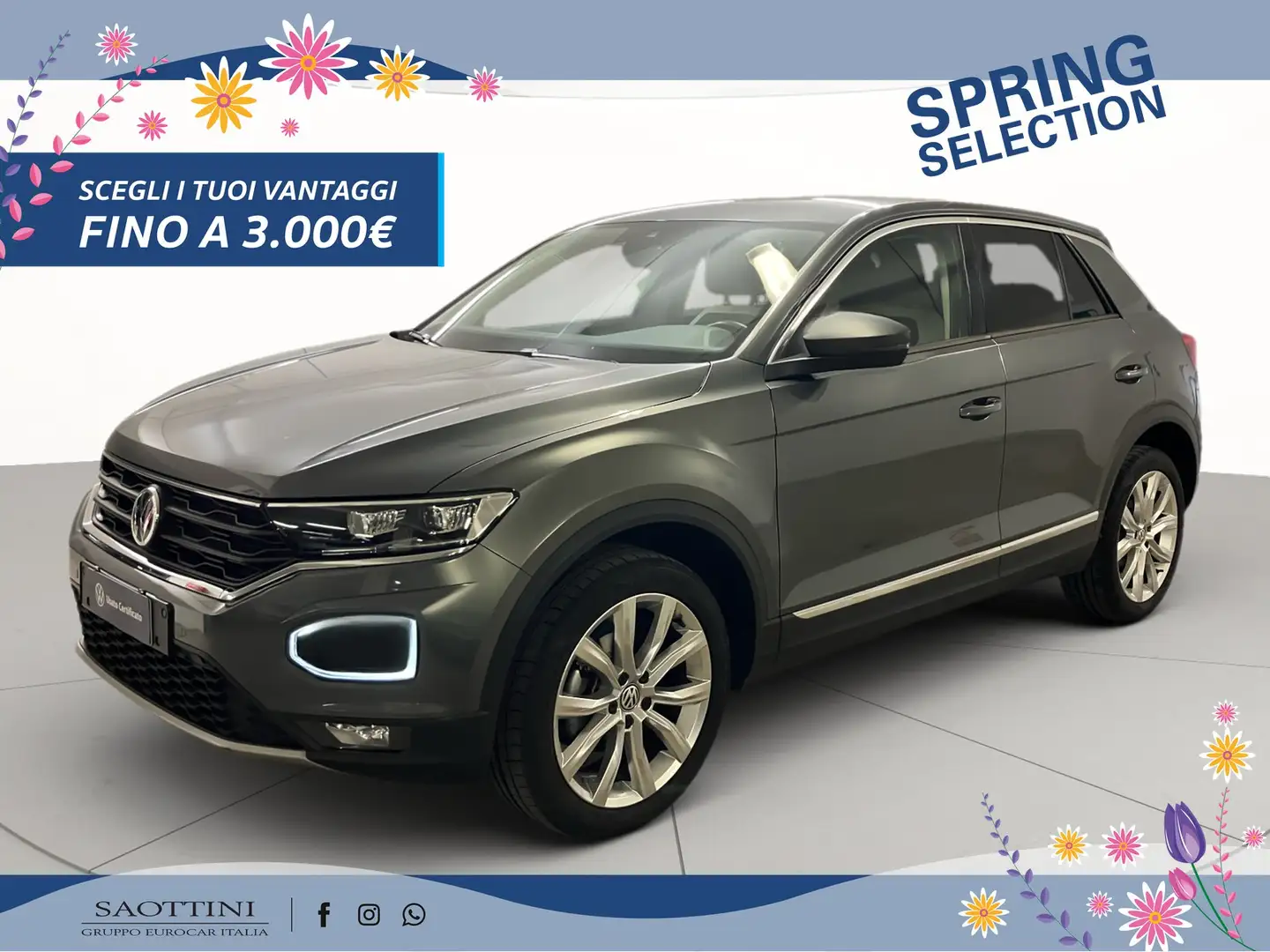 Volkswagen T-Roc 1.6 TDI Advanced Grigio - 1