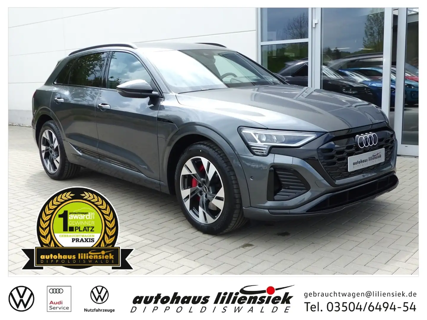 Audi Q8 55 e-tron quattro 300KW S line *LED*ACC*PDC* Grau - 1