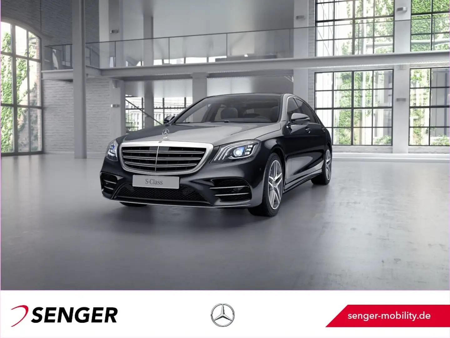 Mercedes-Benz S 450 4M Lang AMG Line Standheizung Fond-Enter Schwarz - 1