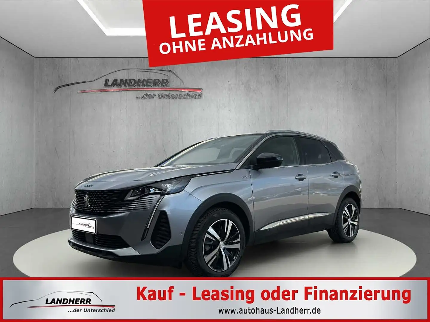 Peugeot 3008 GT e-DSC6 el. Heckklappe/Teilleder Grau - 1