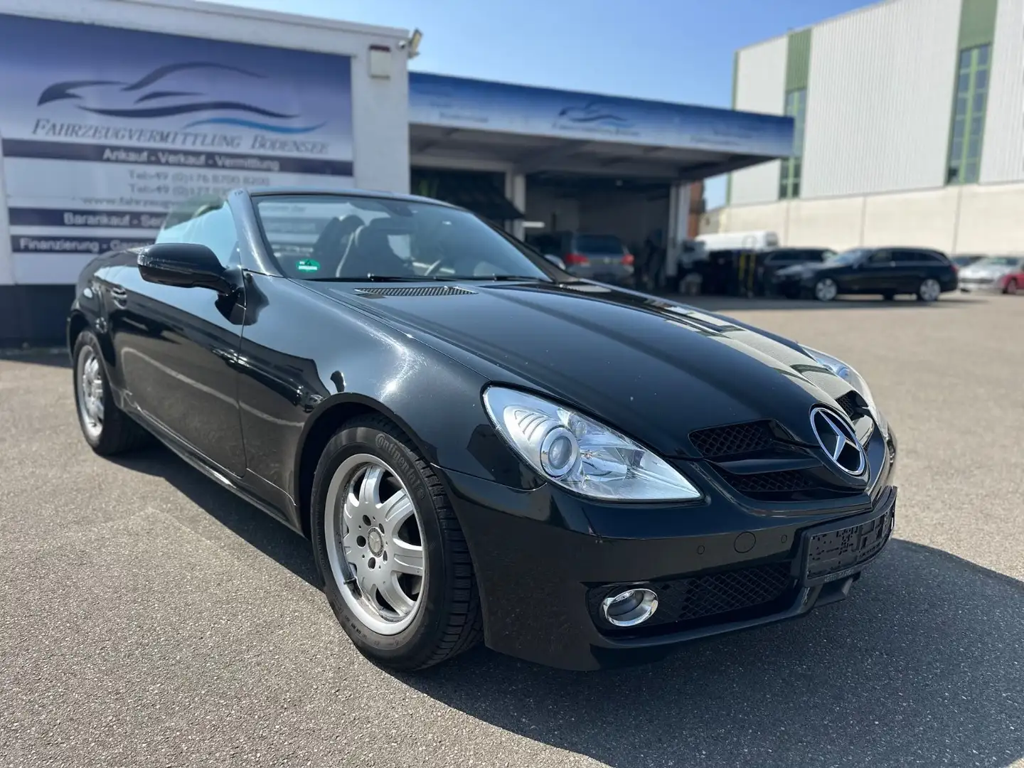 Mercedes-Benz SLK 200 Kompressor Scheckheft HU Neu Service Neu Zwart - 1