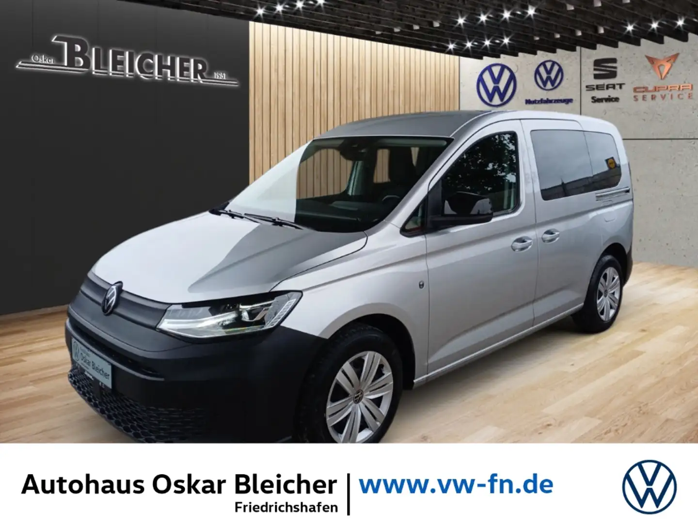 Volkswagen Caddy 2.0 TDI  Navi+Rückfahrkamera+AHK+Trenngitter Argent - 1