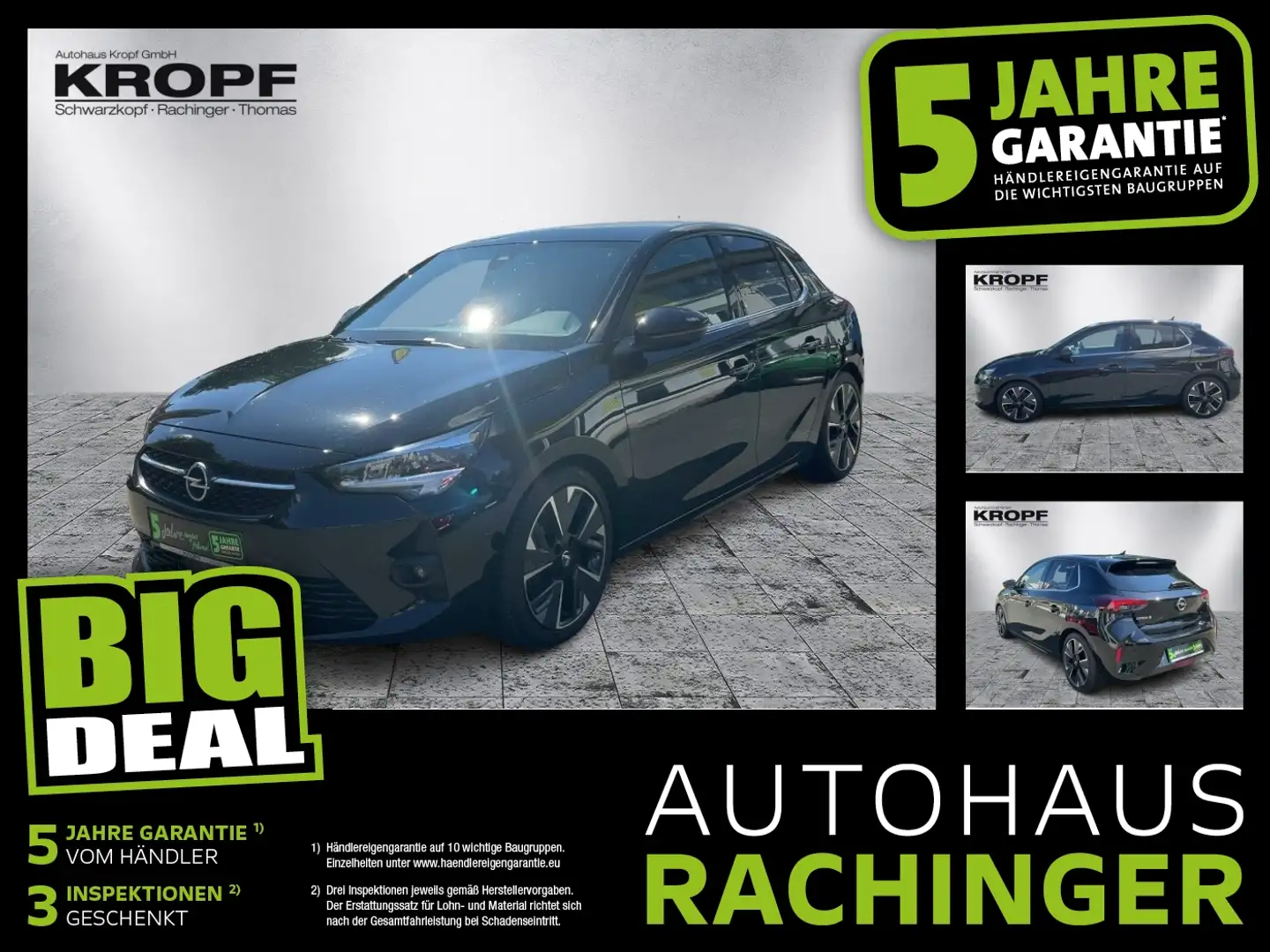 Opel Corsa F e Ultimate **Automatik / Navi / RFK** Schwarz - 1