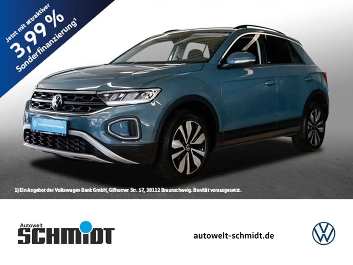Volkswagen T-Roc 1.0TSi Move ACC LED NaviMedia R-Kamera Blau - 1