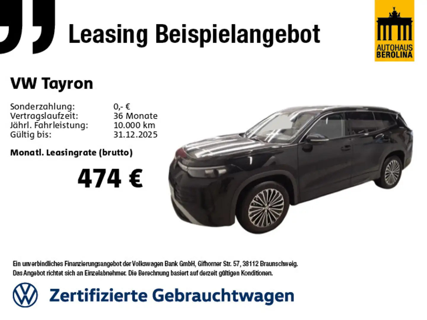 Volkswagen Tayron 1.5 eTSI Life DSG *7-Sitzer*AHK*ACC*SHZ* Noir - 1