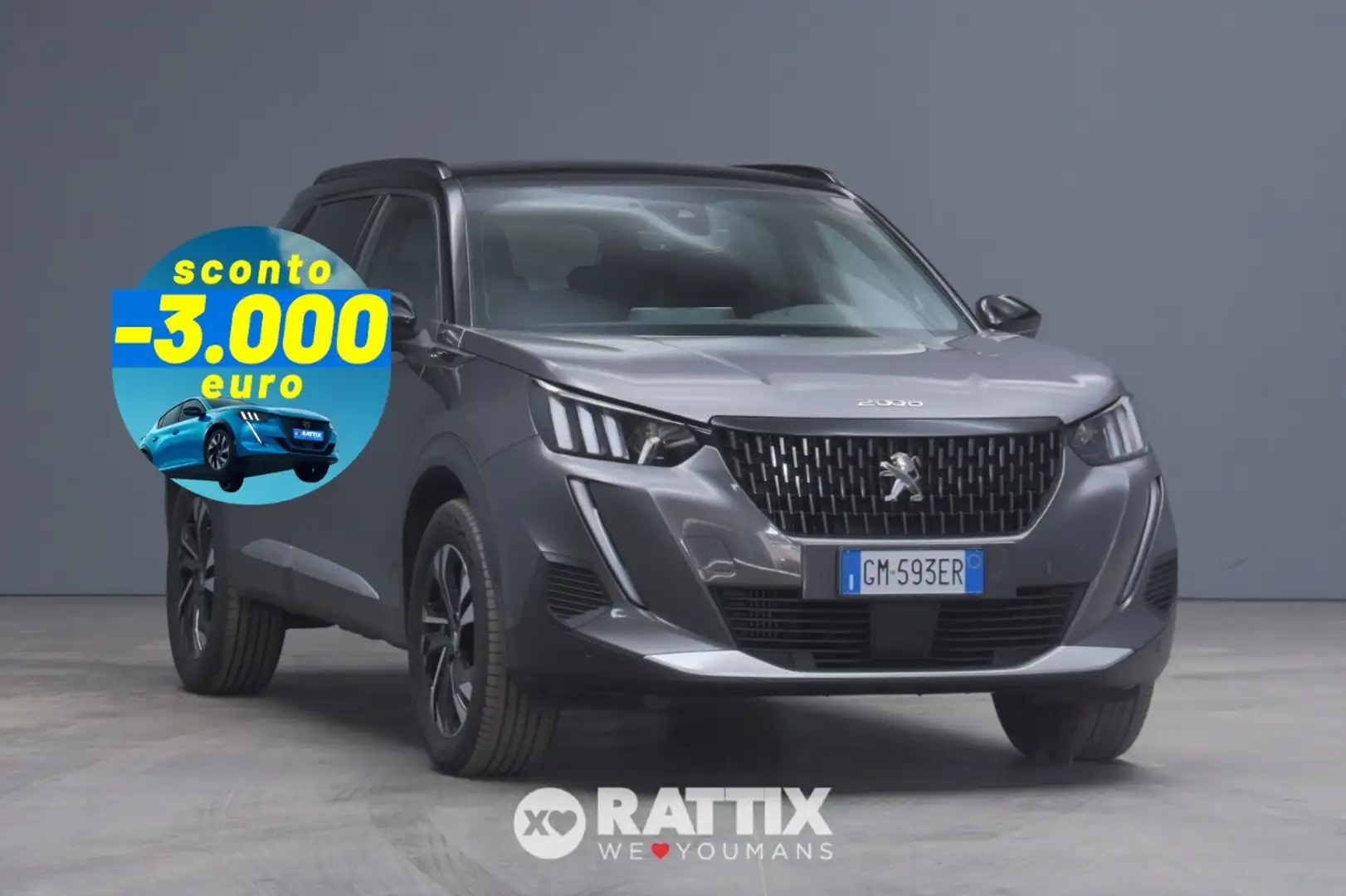 Peugeot 2008 1.2 Puretech 130CV GT EAT8 Grigio - 1