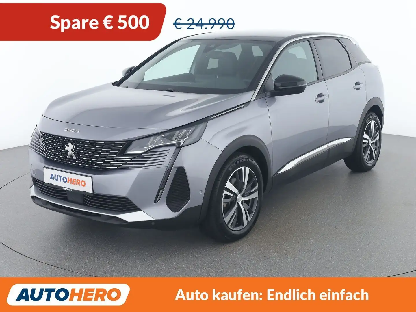 Peugeot 3008 1.2 Mild-Hybrid 136 Active Pack Grau - 1