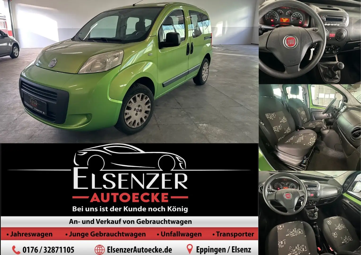 Fiat Qubo Active 5 Sitze Bordcomputer Family Style Grün - 1